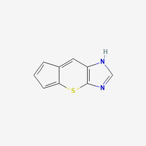 molecular formula C9H6N2S B14240657 1H-Cyclopenta[5,6]thiopyrano[2,3-D]imidazole CAS No. 383407-03-2