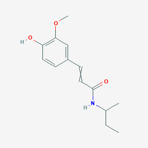molecular formula C14H19NO3 B14240666 N-(Butan-2-yl)-3-(4-hydroxy-3-methoxyphenyl)prop-2-enamide CAS No. 591246-90-1