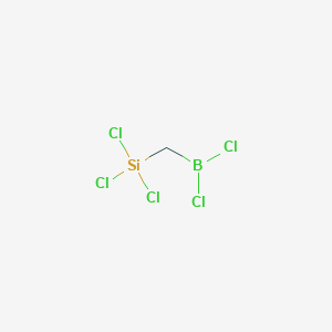 molecular formula CH2BCl5Si B14240802 Borane, dichloro[(trichlorosilyl)methyl]- CAS No. 404843-46-5