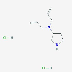 molecular formula C10H20Cl2N2 B1424084 N,N-二烯丙基-3-吡咯烷胺二盐酸盐 CAS No. 1220020-24-5