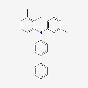 molecular formula C28H27N B14240842 N,N-Bis(2,3-dimethylphenyl)[1,1'-biphenyl]-4-amine CAS No. 389867-91-8