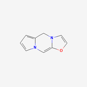 molecular formula C9H8N2O B14240887 5H-[1,3]Oxazolo[3,2-a]pyrrolo[1,2-d]pyrazine CAS No. 475437-19-5