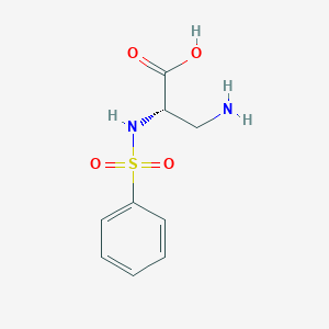 (2S)-3-amino-2-(benzenesulfonamido)propanoic Acid
