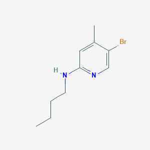 molecular formula C10H15BrN2 B1424091 5-bromo-N-butyl-4-methylpyridin-2-amine CAS No. 1220034-17-2