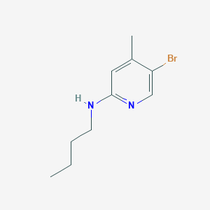molecular formula C10H15BrN2 B1424091 N-(5-Bromo-4-methyl-2-pyridinyl)-N-butylamine CAS No. 1220034-17-2
