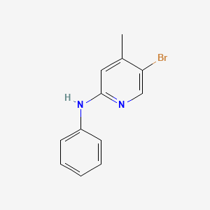 molecular formula C12H11BrN2 B1424092 N-(5-Bromo-4-methyl-2-pyridinyl)-N-phenylamine CAS No. 1219957-62-6