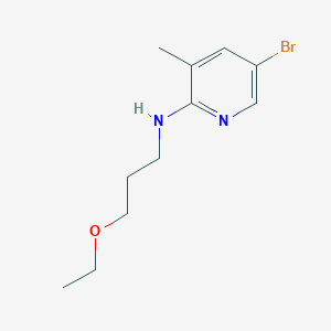 N-(5-Bromo-3-methyl-2-pyridinyl)-N-(3-ethoxypropyl)amine