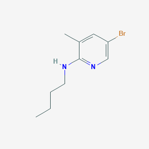 molecular formula C10H15BrN2 B1424096 N-(5-溴-3-甲基-2-吡啶基)-N-丁基胺 CAS No. 1220034-20-7