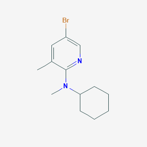 molecular formula C13H19BrN2 B1424097 N-(5-溴-3-甲基-2-吡啶基)-N-环己基-N-甲基胺 CAS No. 1220034-74-1
