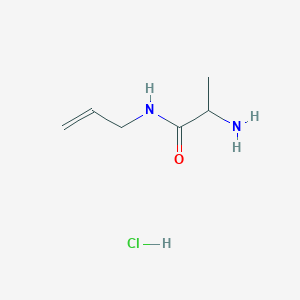 molecular formula C6H13ClN2O B1424099 N-Allyl-2-aminopropanamide hydrochloride CAS No. 1236262-16-0