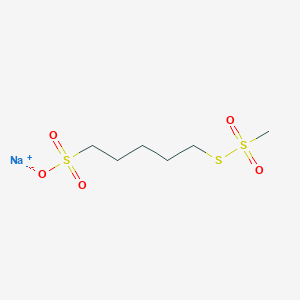 molecular formula C6H13NaO5S3 B014241 Sodium (5-Sulfonatopentyl)methanethiosulfonate CAS No. 385398-80-1
