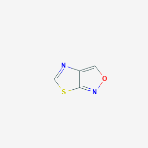 molecular formula C4H2N2OS B14241018 [1,3]Thiazolo[5,4-c][1,2]oxazole CAS No. 222626-39-3