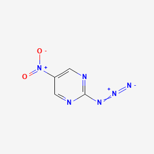 molecular formula C4H2N6O2 B14241031 2-Azido-5-nitropyrimidine CAS No. 497098-62-1