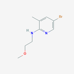molecular formula C9H13BrN2O B1424104 N-(5-Bromo-3-methyl-2-pyridinyl)-N-(2-methoxyethyl)amine CAS No. 1220028-45-4