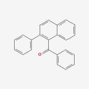 molecular formula C23H16O B14241054 Methanone, phenyl(2-phenyl-1-naphthalenyl)- CAS No. 478156-62-6