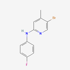 molecular formula C12H10BrFN2 B1424115 5-bromo-N-(4-fluorophenyl)-4-methylpyridin-2-amine CAS No. 1220038-58-3
