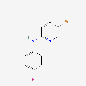 molecular formula C12H10BrFN2 B1424115 N-(5-Bromo-4-methyl-2-pyridinyl)-N-(4-fluorophenyl)amine CAS No. 1220038-58-3