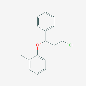 molecular formula C16H17ClO B142412 rac 3-Chloro-1-phenyl-1-(2-methylphenoxy)propane CAS No. 881995-47-7