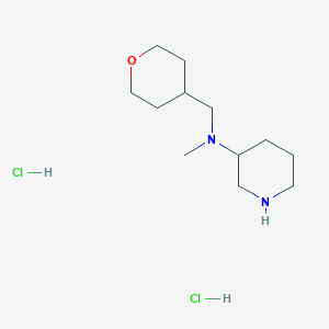 molecular formula C12H26Cl2N2O B1424122 N-Methyl-N-(tetrahydro-2H-pyran-4-ylmethyl)-3-piperidinamine dihydrochloride CAS No. 1219957-25-1
