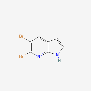molecular formula C7H4Br2N2 B1424124 5,6-dibromo-1H-pyrrolo[2,3-b]pyridine CAS No. 1190322-07-6