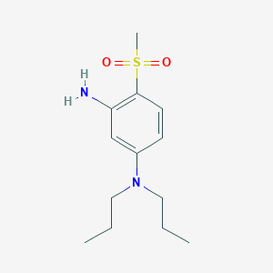 molecular formula C13H22N2O2S B1424128 N-[3-Amino-4-(methylsulfonyl)phenyl]-N,N-dipropylamine CAS No. 1220033-60-2