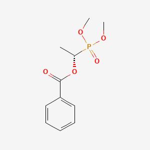 molecular formula C11H15O5P B14241285 [(1S)-1-dimethoxyphosphorylethyl] benzoate CAS No. 241496-36-6
