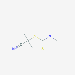 molecular formula C7H12N2S2 B14241288 Carbamodithioic acid, dimethyl-, 1-cyano-1-methylethyl ester CAS No. 220575-19-9
