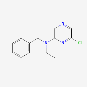 molecular formula C13H14ClN3 B1424130 N-Benzyl-6-chloro-N-ethyl-2-pyrazinamine CAS No. 1219967-62-0