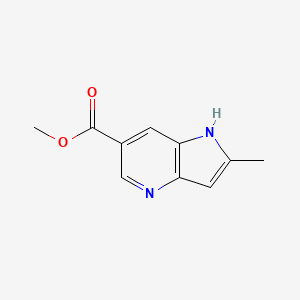 molecular formula C10H10N2O2 B1424132 methyl 2-methyl-1H-pyrrolo[3,2-b]pyridine-6-carboxylate CAS No. 1190312-97-0