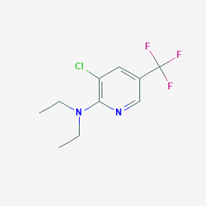 molecular formula C10H12ClF3N2 B1424135 3-chloro-N,N-diethyl-5-(trifluoromethyl)pyridin-2-amine CAS No. 1220029-21-9