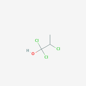 molecular formula C3H5Cl3O B14241356 1,1,2-Trichloropropan-1-ol CAS No. 230950-79-5