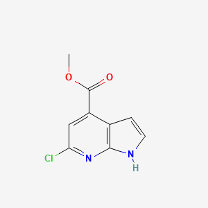 molecular formula C9H7ClN2O2 B1424142 Methyl 6-chloro-1H-pyrrolo[2,3-b]pyridine-4-carboxylate CAS No. 1190312-37-8