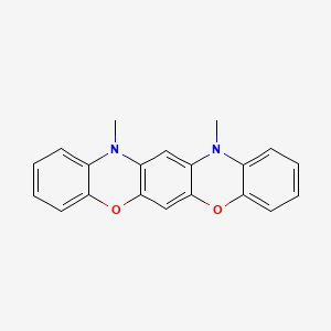 molecular formula C20H16N2O2 B14241519 12,14-Dimethyl-12H,14H-[1,4]benzoxazino[3,2-b]phenoxazine CAS No. 352205-10-8
