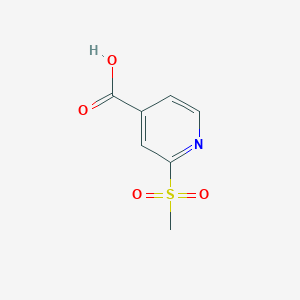 molecular formula C7H7NO4S B1424156 2-(Methylsulfonyl)-4-pyridinecarboxylic acid CAS No. 1186663-27-3