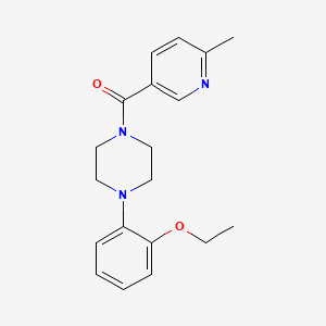molecular formula C19H23N3O2 B14241578 Piperazine, 1-(2-ethoxyphenyl)-4-[(6-methyl-3-pyridinyl)carbonyl]- CAS No. 613660-38-1