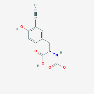 molecular formula C16H19NO5 B14241581 L-Tyrosine, N-[(1,1-dimethylethoxy)carbonyl]-3-ethynyl- CAS No. 501683-81-4