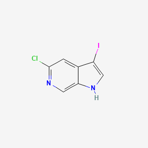 molecular formula C7H4ClIN2 B1424167 5-Chloro-3-iodo-1H-pyrrolo[2,3-c]pyridine CAS No. 1190310-51-0