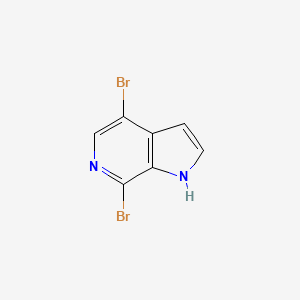 molecular formula C7H4Br2N2 B1424168 4,7-二溴-1H-吡咯并[2,3-c]吡啶 CAS No. 619331-71-4