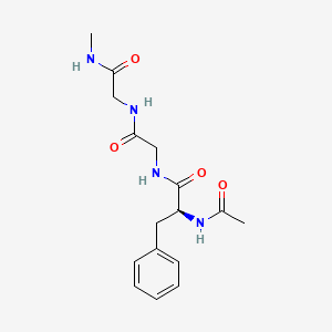 molecular formula C16H22N4O4 B14241718 N-Acetyl-L-phenylalanylglycyl-N-methylglycinamide CAS No. 228272-88-6