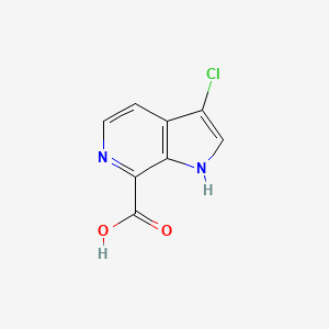 molecular formula C8H5ClN2O2 B1424172 3-chloro-1H-pyrrolo[2,3-c]pyridine-7-carboxylic acid CAS No. 1190310-17-8