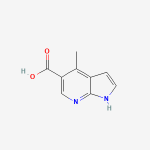 molecular formula C9H8N2O2 B1424173 4-methyl-1H-pyrrolo[2,3-b]pyridine-5-carboxylic acid CAS No. 1190316-61-0