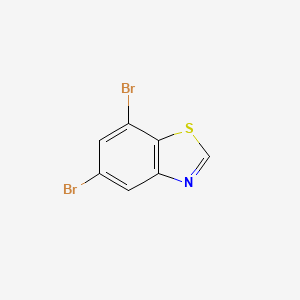 molecular formula C7H3Br2NS B1424174 5,7-Dibromobenzo[d]thiazole CAS No. 875-69-4