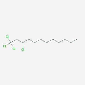 molecular formula C12H22Cl4 B1424175 1,1,1,3-Tetrachlorododecane CAS No. 14983-60-9