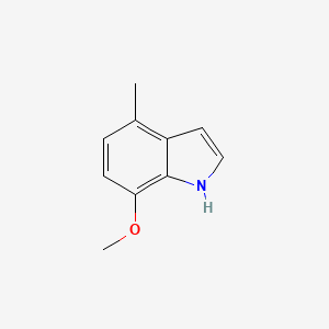 molecular formula C10H11NO B1424176 7-甲氧基-4-甲基-1H-吲哚 CAS No. 360070-91-3