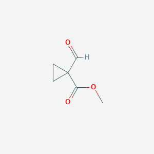molecular formula C6H8O3 B1424178 Methyl 1-formylcyclopropane-1-carboxylate CAS No. 88157-41-9