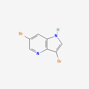 molecular formula C7H4Br2N2 B1424181 3,6-dibromo-1H-pyrrolo[3,2-b]pyridine CAS No. 1190312-18-5