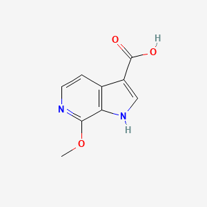 molecular formula C9H8N2O3 B1424183 7-Methoxy-1H-pyrrolo[2,3-C]pyridine-3-carboxylic acid CAS No. 1190317-17-9