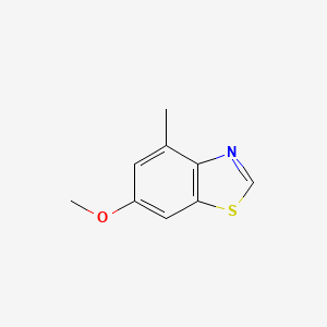 molecular formula C9H9NOS B1424197 6-Methoxy-4-methylbenzothiazole CAS No. 1190310-57-6