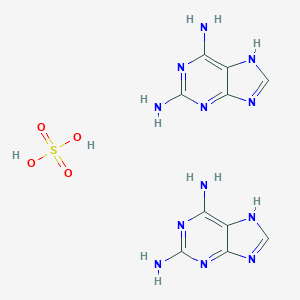 molecular formula C10H14N12O4S B014242 2,6-二氨基嘌呤半硫酸盐 CAS No. 69369-16-0