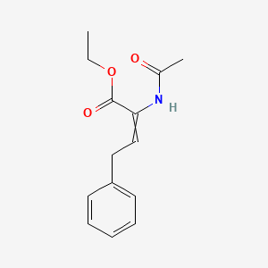 molecular formula C14H17NO3 B14242019 Ethyl 2-acetamido-4-phenylbut-2-enoate CAS No. 253327-95-6